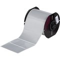 Brady B33 Metallized Polyester with 2 mil Adhesive Labels 2in H x 4in W Silver 750/RL B33-55-434
